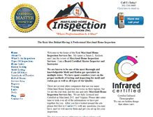 Tablet Screenshot of marylandhomeinspectionservices.com